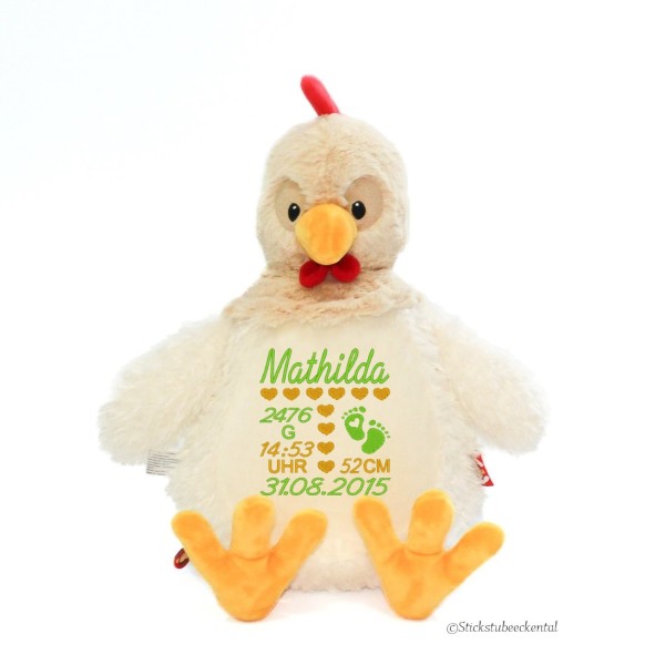 Huhn mit Namen personalisieren